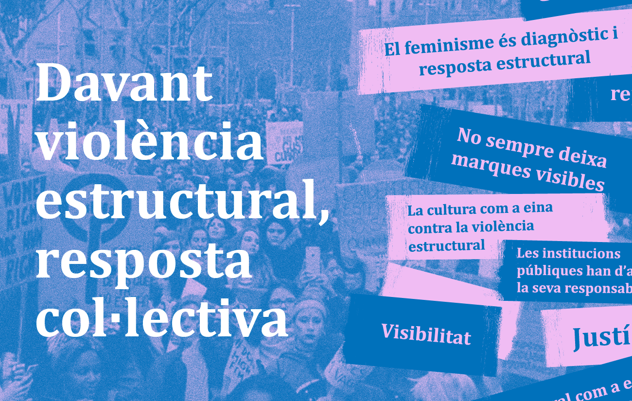 Davant violència estructural, resposta col·lectiva. Campanya 25N per combatre la violència contra les dones.